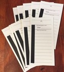 100 Count 10 Line Tear Off Football Cards Raffle Rip Tickets Gambling Strip Card