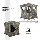 3 Person Portable Hunting Blind Pop-up Ground Tent W  Gun Ports   Carrying Bag