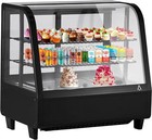 Commercial Countertop Refrigerator Bakery Case Glass Display Showcase W  Led