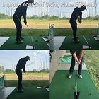 Golf Alignment Stick Holder Swing Practice Plate Plane Trainer Training Aid 1pc