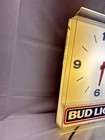 Vintage 1980   s Bud Light Official Backbar Lightclock 19x17  clock Not Working 