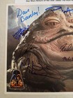 Star Wars Jabba The Hutt Multi Signed X 9 Photo 8x10 Beckett Bas Full Letter Opx