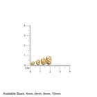 Bicone 18k Solid Gold Spacer Beads   14k Jewelry Making Supplies   Lightweight W
