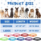 18 Pcs Dog Collars Bulk Large Medium Adjustable Dog Collars 9 Colors Nylon So   