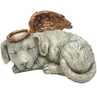  Pet Memorial Angel Dog Sleeping Cremation Urn Memorial Statue Bottom Load 30 