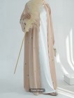 Embroidery Muslim Abaya Women Dress Morocco Ramadan Cardigan Kimono Dubai Kaftan