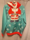 Funny Santa Christmas Hoodie Printed Sweatshirt Ugly Sweater M