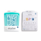 Stasher Premium Silicone Reusable Food Storage Half Gallon Bag - Mystery Color c