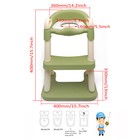 Green Kid Potty Training Seat W  Step Ladder Toilet Chair For Child Toddler