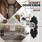 Ceymio Vintage Dummy Door Knob Interior Crystal Glass Door Knobs 4 Drawer