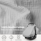 Car Seat Cover Baby  Carseat Covers Girl Boy  Breathable Muslin Cotton  Large Me