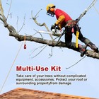 Arborist Throw Line Kit With Slick Rope   12 14 16oz Throw Weight   Reflective S