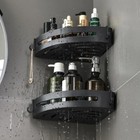 3 2 1 Pcs No Punching Required Bathroom Shampoo Holder Shower Caddy Shelves