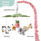The Peanutshell Crib Mobile For Girls - Soft Pink Musical Baby 