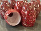 Art Glass Red Swirl Pendant Style Lamp Shade 6 3 8tall 3 1 2 Base 1 3 4 Top Hole