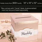 10 Rose Gold Card Box  Party Card Holder  Money Gift Box Wedding Reception  Hone
