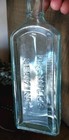 Antique Aqua Glass Medicine Bottle Embossed With  dr  Miles Nervine  Late 1800 s