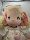 Applause Precious Moments Plush Cloth Doll Pink Dress Heart Necklace 1994