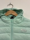 Kids Packable Seafoam Green Insulated Puffer Jacket Size 10 12 Eddie Bauer