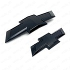New 2015-2020 Chevrolet Tahoe Suburban Front   Rear Gloss Black Bowtie Emblems