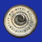 Antique Civil War Era 7 Stars Confederate Sympathizer Button   D Evans Attleboro