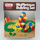 Vintage Little Tikes Waffletown Building Set Complete 1987 46 Pcs Waffle Blocks