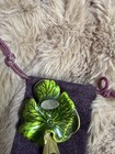 Jay Strongwater Gold Filigree Leaf Bookmark With Multicolor Crystals