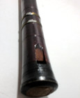 Antique Handmade Carved Natural And Painted Wooden 6 Hole Flute 17 5  Folk Art