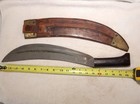 Vtg Wwi Military 20  Collins 1005 Bolo Machete Knife W Leather Sheath