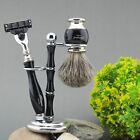 High Quality 5 Piece Mens Shaving Kit Best Badger 3 Edge Razor Shaving Gift Set