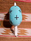 Fantastic Old Native American Indian Hopi Hand-painted Kachina Danc Gourd Rattle