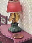 1 12 Miniature Dollhouse Horse Head Lamp Lighted