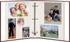 Magnetic Self Adhesive 3-ring Photo Album 100 Pages  50 Sheets   Burgundy Red