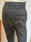 Vintage 1950 s 1960 s Black Lace Cigarette Pants Serbian Made F  Stecer Xs 0