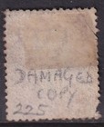 Gb Qv Sg43 Qv One Penny Red Plate 225  - Used  faults 