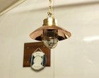 Nautical Brass Copper Hanging Pendant Light Marine Industrial Glass Cage