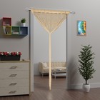 Atsweetlife Lace Door String Curtain For 39 w X 79 l  pack Of 1   Champange