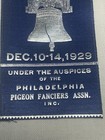 1929 Philadelphia Poultry Pigeon Show First Prize Ribbon Liberty Bell Ephemera
