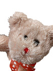 Dan Dee Tan Teddy Bear Plush With Heart Bow Stuffed Animal 10 
