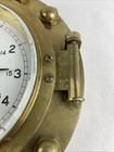 Brass Ships Porthole Quartz Ship s Time Clock 9 25 Diameter Working Vintage
