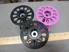 Lot Of 3 Genuine Spinolution Spinning Wheel 4 Oz Bobbin 3d Printed Black Pink
