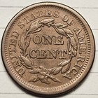 1856 Large Cent  Braided Hair  Slanted 5  Tough Coin Nice Details 