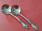 2 Oneida Community Stainless Louisiana Serving Ladles Spoons 7 3 4  Freeship