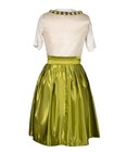 German Dirndl Dress 3 Pieces Women Size 18 Eu Size 48 Green cream Oktoberfest