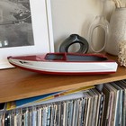 Vintage Amf Arkansas Traveler Toy Boat Hull 17  Pressed Steel 1950s Promo