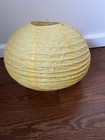 Chinese Spear Shaped Paper  Lantern Yellow With Light