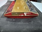 Vintage Copper Black And  Red - Art Deco German Metal Hip Pocket Flask