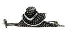 Antique Sterling Silver Victorian Hat   Umbrella Brooch Pin C Clasp