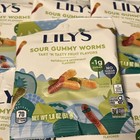 11pk Lily s Assorted Fruit Flavored No Sugar Added Sour Gummy Worms Gluten Free