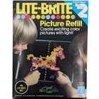 Vintage 1978 2001 Hasbro Lite Brite Picture Refills 5466 Wizard Creations   Pegs